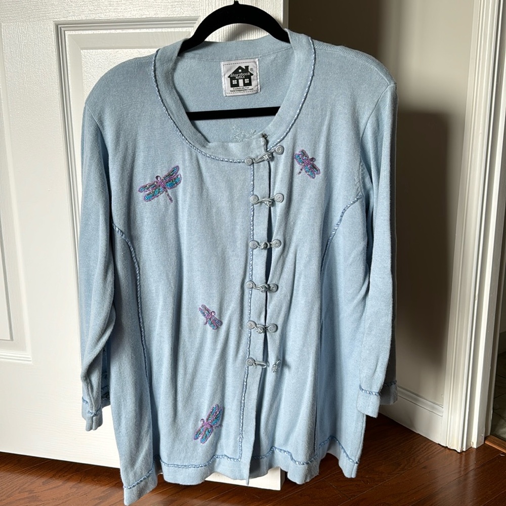 Baby blue storybook knits sweater